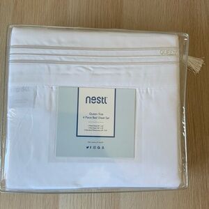 Nestl Queen Size 4 Piece Bed Sheet Set